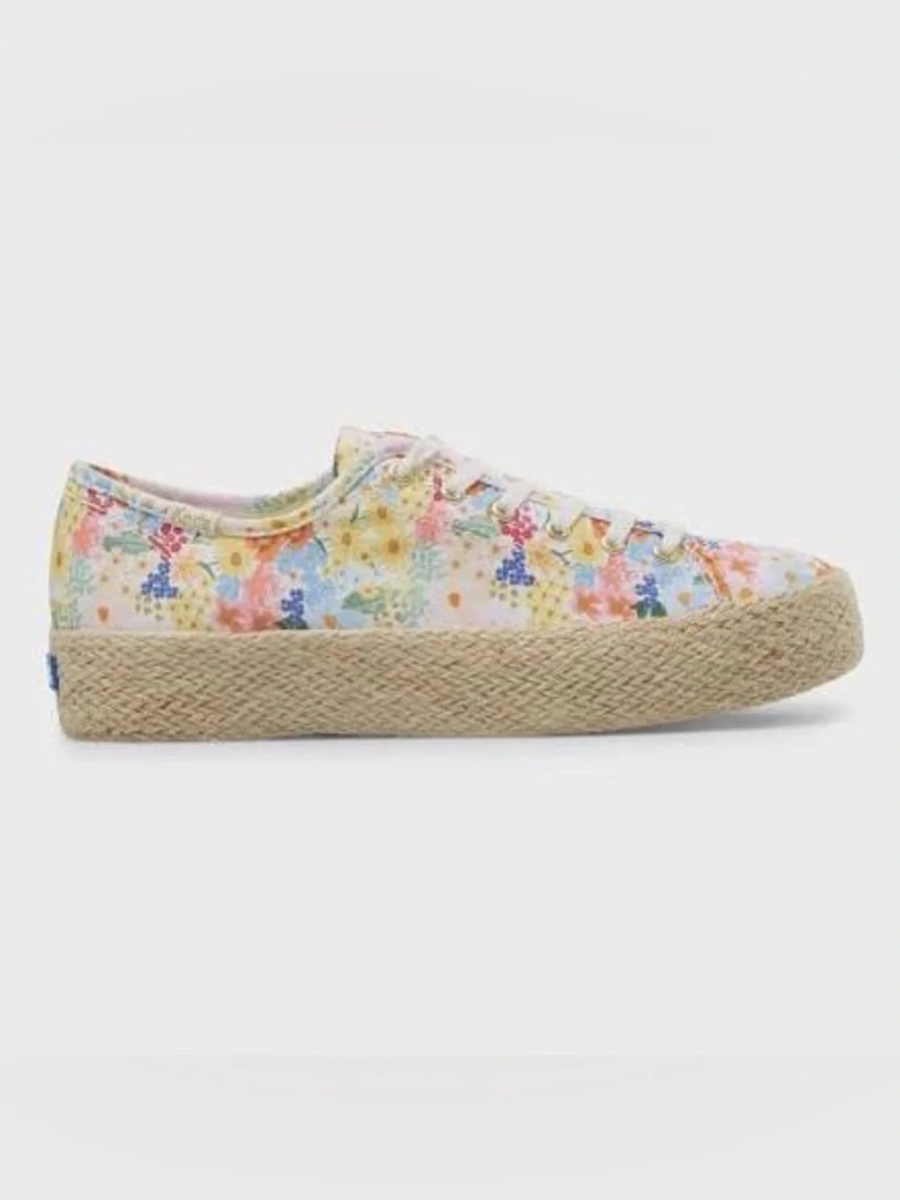 Keds x Rifle Paper Co. Margaux Triple Kick Jute Sole Sneakers SZ 10 Summery Boho
